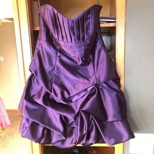 Jessica McClintock Strapless Purple Dress - size 7